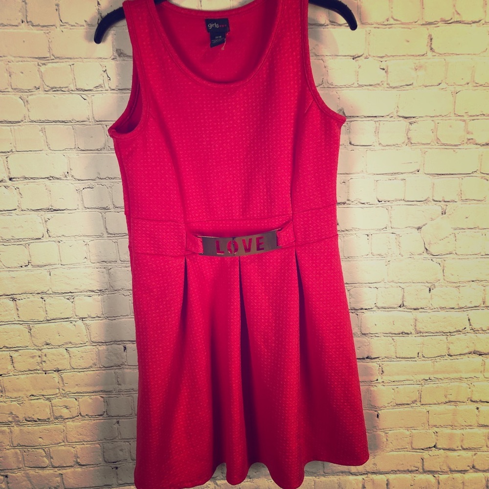 Girls 14/16 Love dress- never worn - Picture 1 of 7